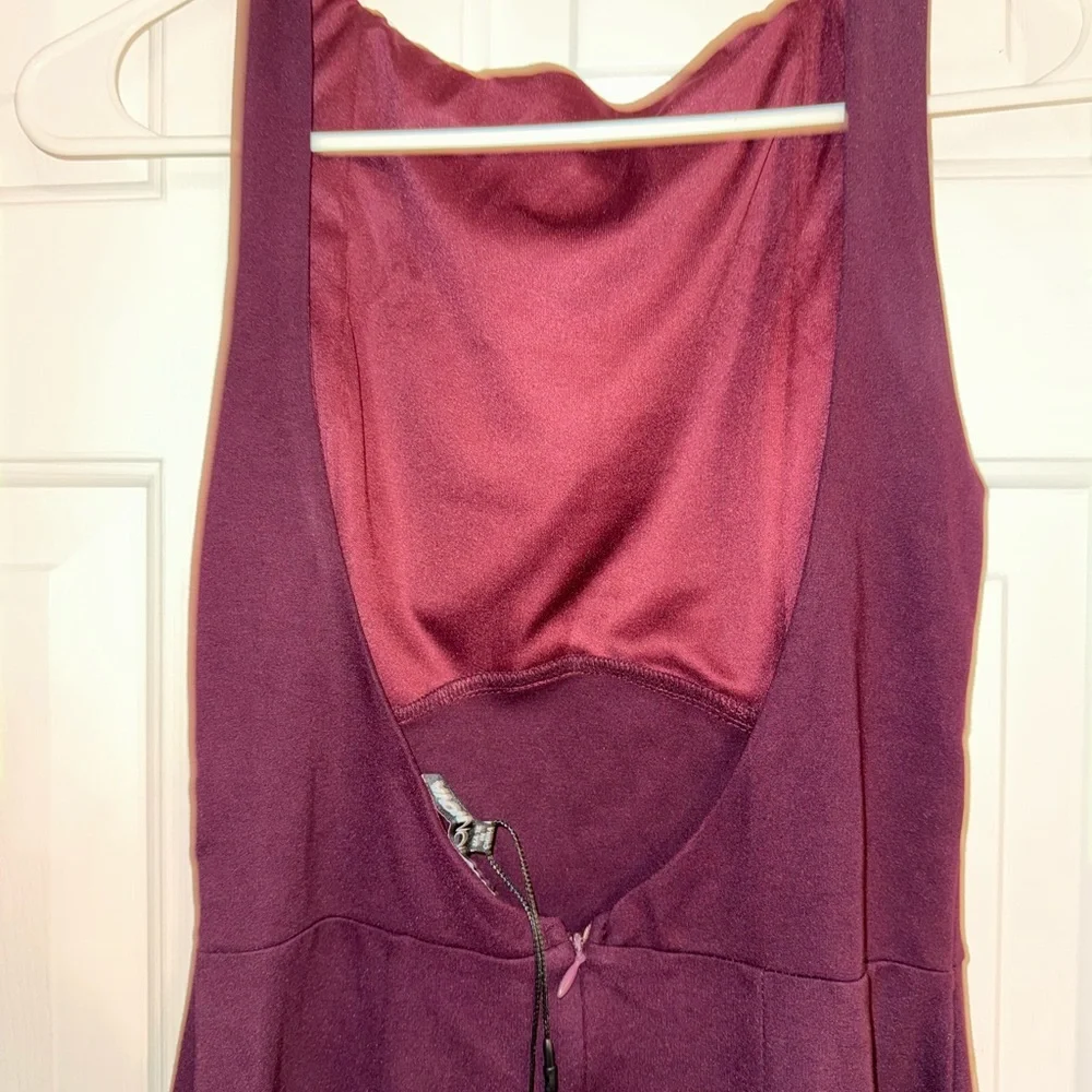 Fashion Nova Taylor Backless A Line Maxi Dress Deep Purple Maxi Dress- Size XS - Picture 5 of 10